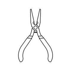 pliers icon. design about pliers sign. vector illustration