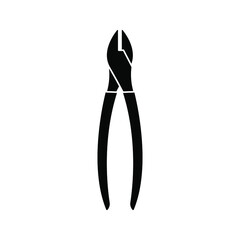 pliers icon. design about pliers sign. vector illustration