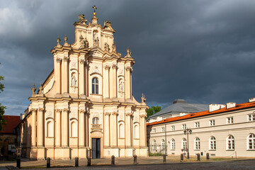 Fototapeta na wymiar Visitationist Church, Warsaw