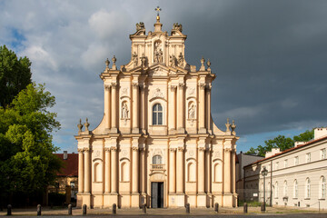 Fototapeta na wymiar Kościół Sióstr Wizytek, Warszawa