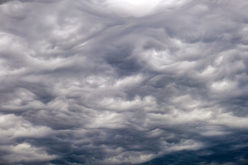 Obraz premium Dark sky full of clouds before the rain