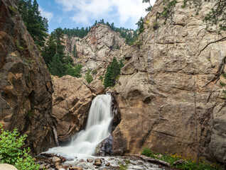 View of Boulder Falls in Boulder Canyon, Nederland, Colorado © Faina Gurevich