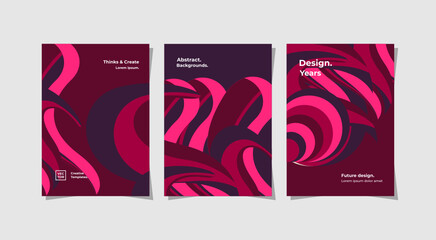 wavy shape abstract design, with a mix of colors, can be used for covers, yearbooks, identity profiles, and more. SVG