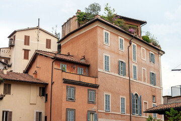 A street in Rome on a summer day