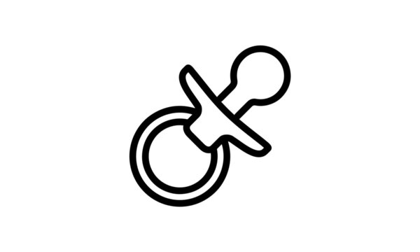 baby vector icon outline style eps8