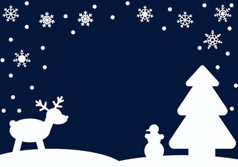 Fototapeta premium Christmas background for greeting card or flyer