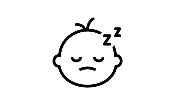 baby vector icon outline style eps8