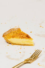 A slice of traditional Kentucky custard pie