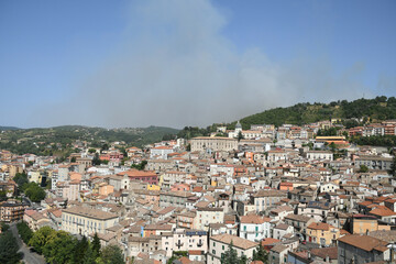 Fototapeta na wymiar Panoramic view of Acri, a medieval village in the Calabria region of Italy.