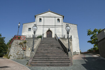 Fototapeta na wymiar An ancient church in Acri, a medieval village in the Calabria region of Italy. 