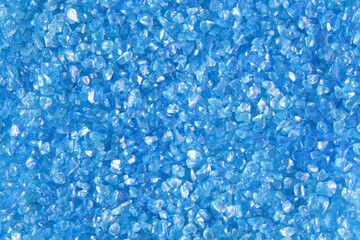 Background image with frosty blue pieces of broken glass. Gemstones pattern