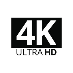 4K UHD logo vector png