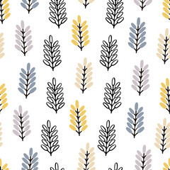 Naklejka premium Barberry seamless pattern. Background for wallpapers, textiles, papers, fabrics, web pages. Vintage style.