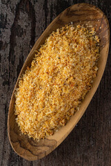 Dried smoked prawn powder which is used as condiment in West African cooking