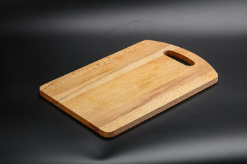 Wooden board for kitchen isolated