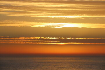 Fototapeta premium sweet sunny orange sunset photo