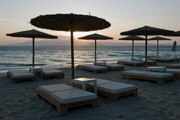 Strandliegen auf Naxos