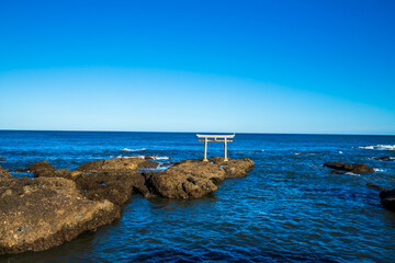 茨城県　大洗海岸・神磯の鳥居