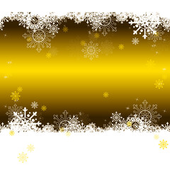 Fototapeta premium Golden Christmas Vector Seamless Pattern. Great for Wrapping Paper, Fabric, Scrapbook Paper or Christmas Card. 