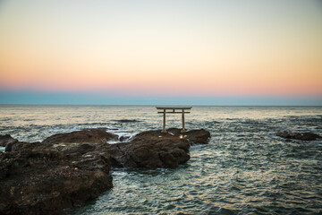 茨城県　大洗海岸・神磯の鳥居