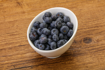 Ripe sweet tasty blueberries heap