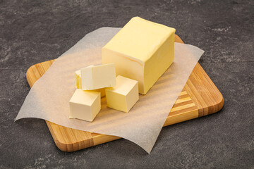 Dairy natural yellow butter piece