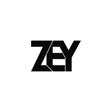 zey letter initial monogram logo design