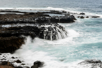 Piscinas con cascadas