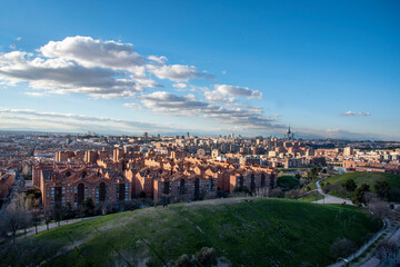 Fototapeta na wymiar View of Madrid from Vallecas