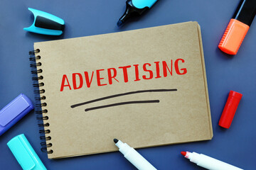  ADVERTISING inscription on the page.