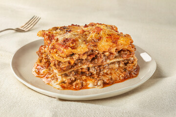 Traditional Beef Italian lasagna