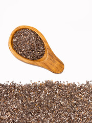 Salvia hispanica - Organic and healthy chia seeds