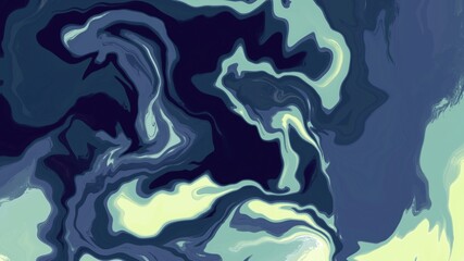 Unique abstract painting art with liquid blue paint brush for presentation, card background, wall decoration, or t-shirt design
