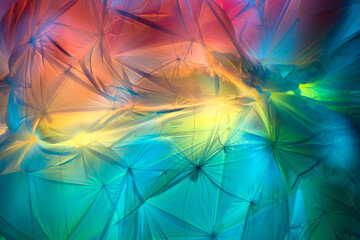Backdrop of Flowing colorful fabric with light and shadows