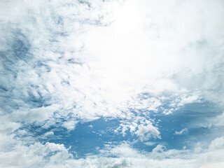 Naklejka na ściany i meble beautiful sky for background on bright white day