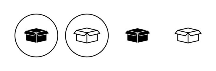 Box icon set. box vector icon, package, parcel