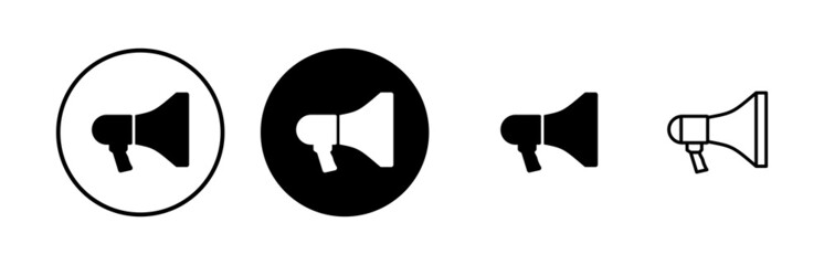 Megaphone icons set. Loudspeaker icon vector. Volume icon