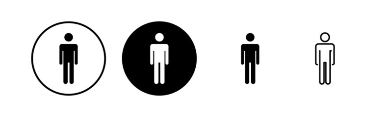 Man icon vector. Toilet sign. Man restroom sign vector. Male icon