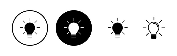 Lamp icons set. Light bulb icon vector. Idea vector icon