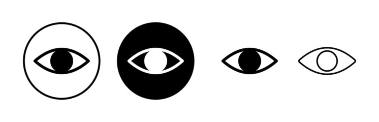 Eye icons set. Look and Vision icon. Eye vector icon