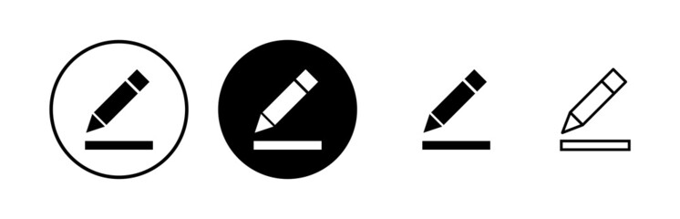 Edit icons set. Pencil icon. sign up Icon vector