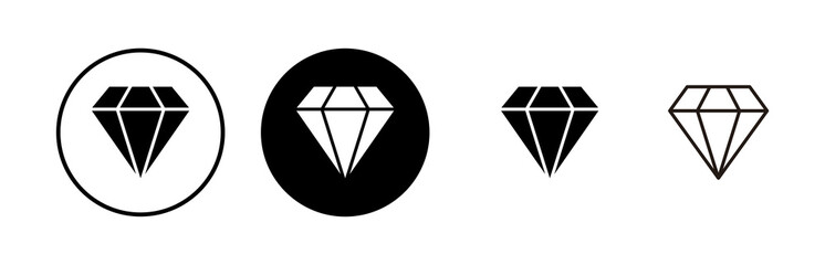 Diamond vector icons set. Diamond vector icon.