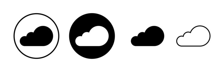 Cloud icons set vector. cloud computing icon