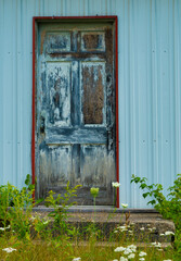 old wooden door