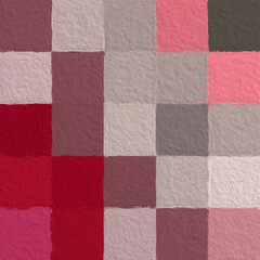Fototapeta premium Colorful abstract mosaic with a rough texture background. Colored square pattern background. Picture for creative wallpaper or design art work. Backdrop have copy space for text.