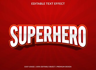 superhero text effect editable template with abstract style use for business brand and logo - obrazy, fototapety, plakaty