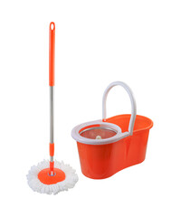 cleaning mop equipment for cleaning isolated on white background, clipping path included use for graphic design.
