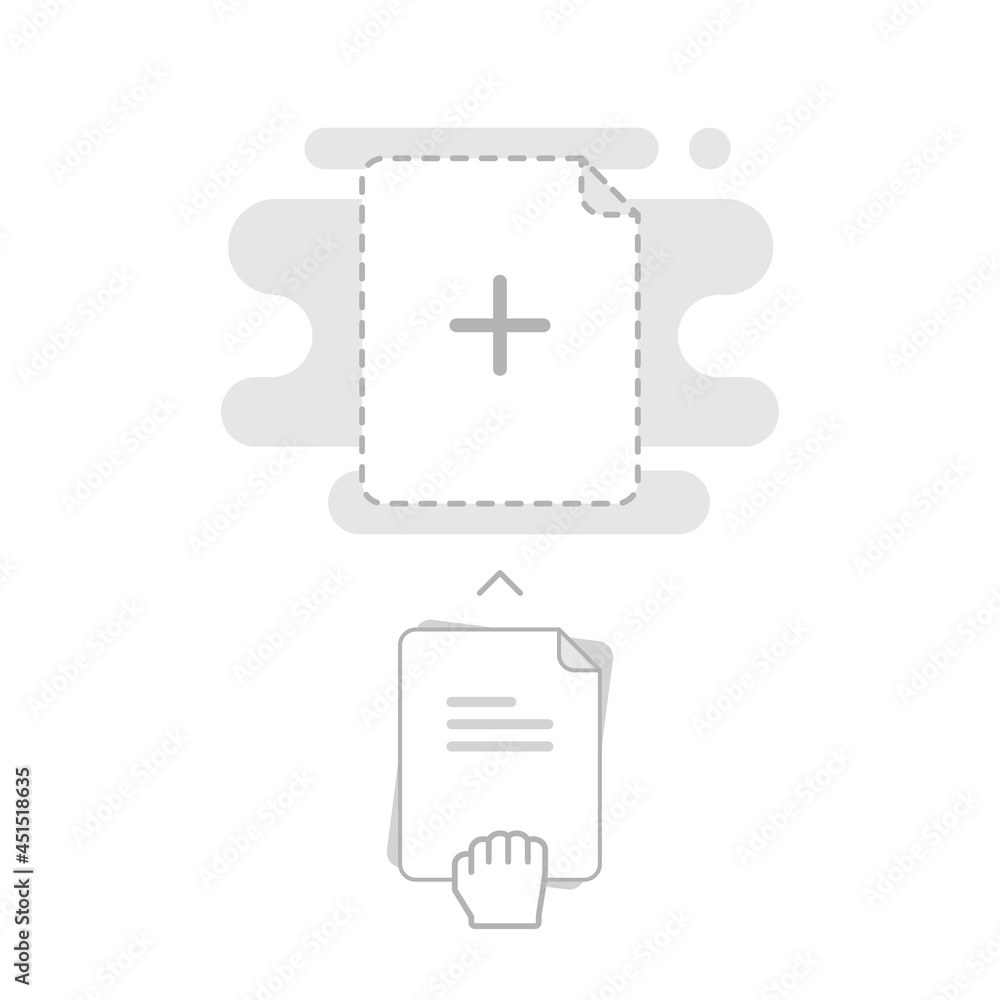 Poster upload, drag and drop here, add new file concept illustration flat design vector eps10. modern graph