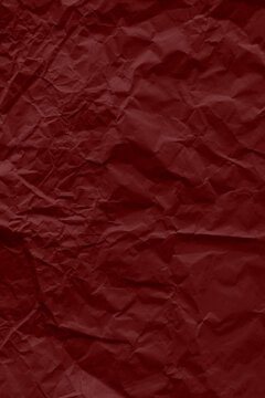 Crimson wrinkled paper pattern background