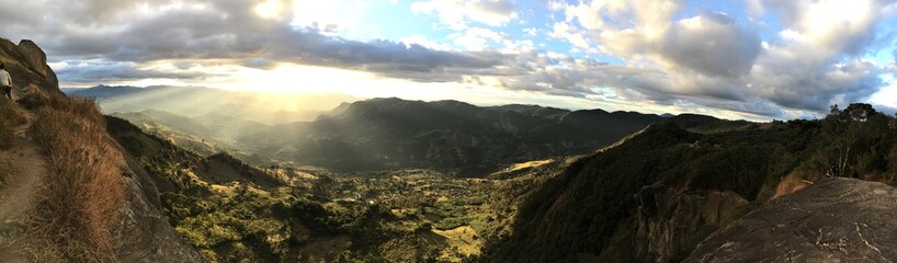 a view of the mountains